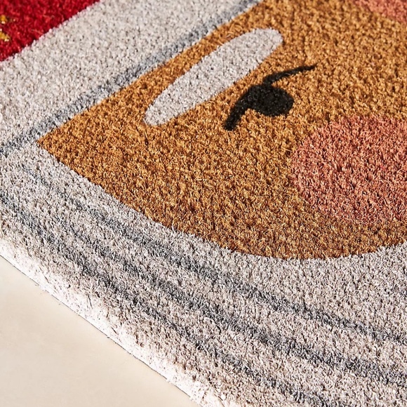 NWT Anthropologie Santa Christmas Doormat - Picture 2 of 2